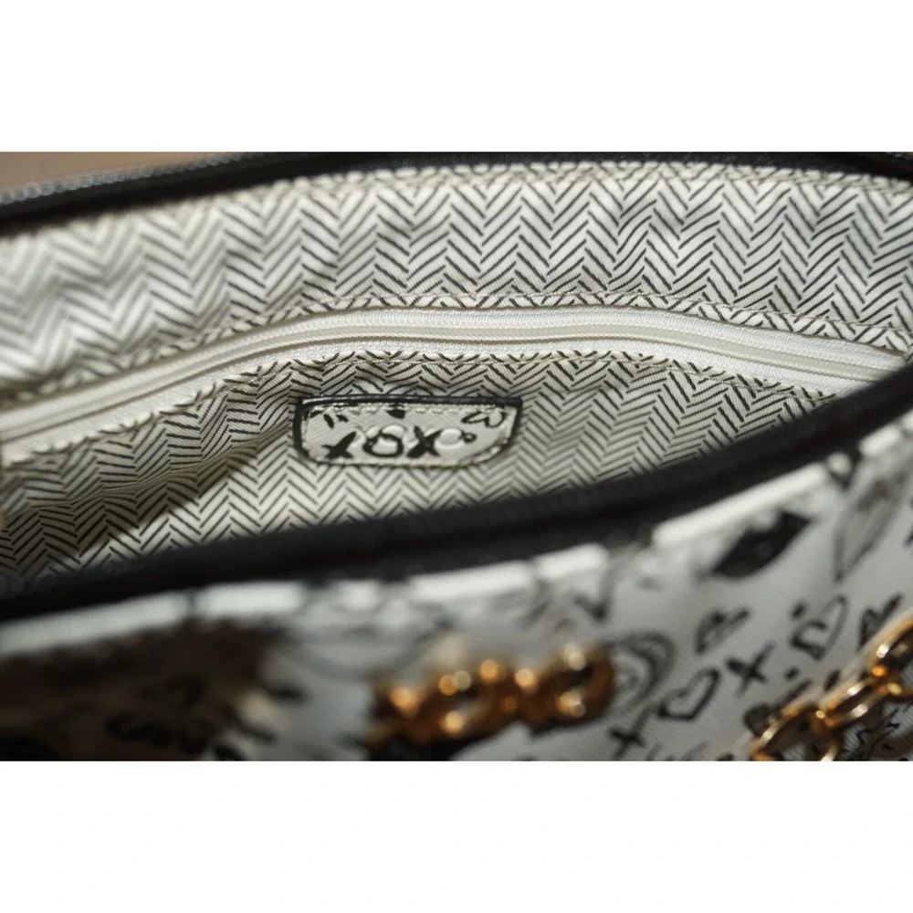 Original XOXO Crossbody Bag Illustration Love Lips Drawings Sketches White Gold